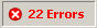 /x 22 errors/