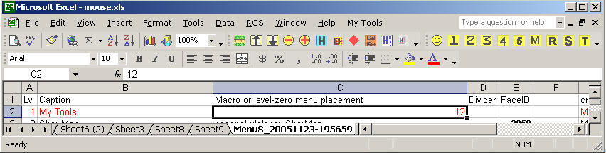 figure 3 --
Sample toolsbars